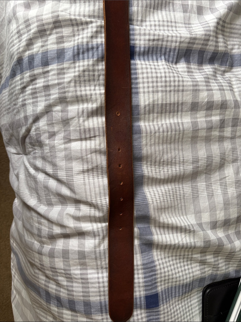 Brown Leather Men's Gucci Belt - Picture 3 of 4